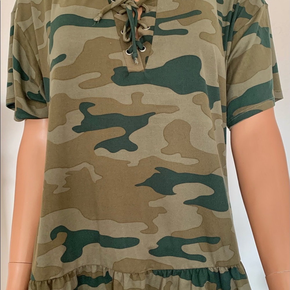 Joe Boxer Plus Size 2x Tunic Army Camouflage Hip - image 4